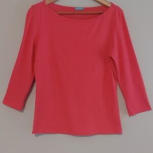 J. McLaughlin Vibrant Pink Blouse